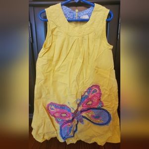 Mini Boden Girls Spring yellow dress